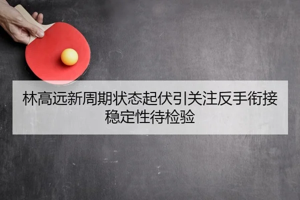 林高远新周期状态起伏引关注反手衔接稳定性待检验